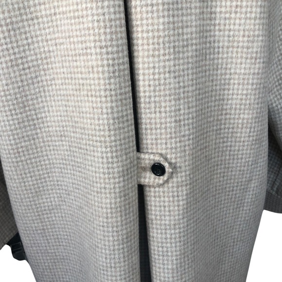 Zara Women Wool Blend Ivory Tan Oversize Button Front Jacket Coat w/Pockets XS - Picture 9 of 16